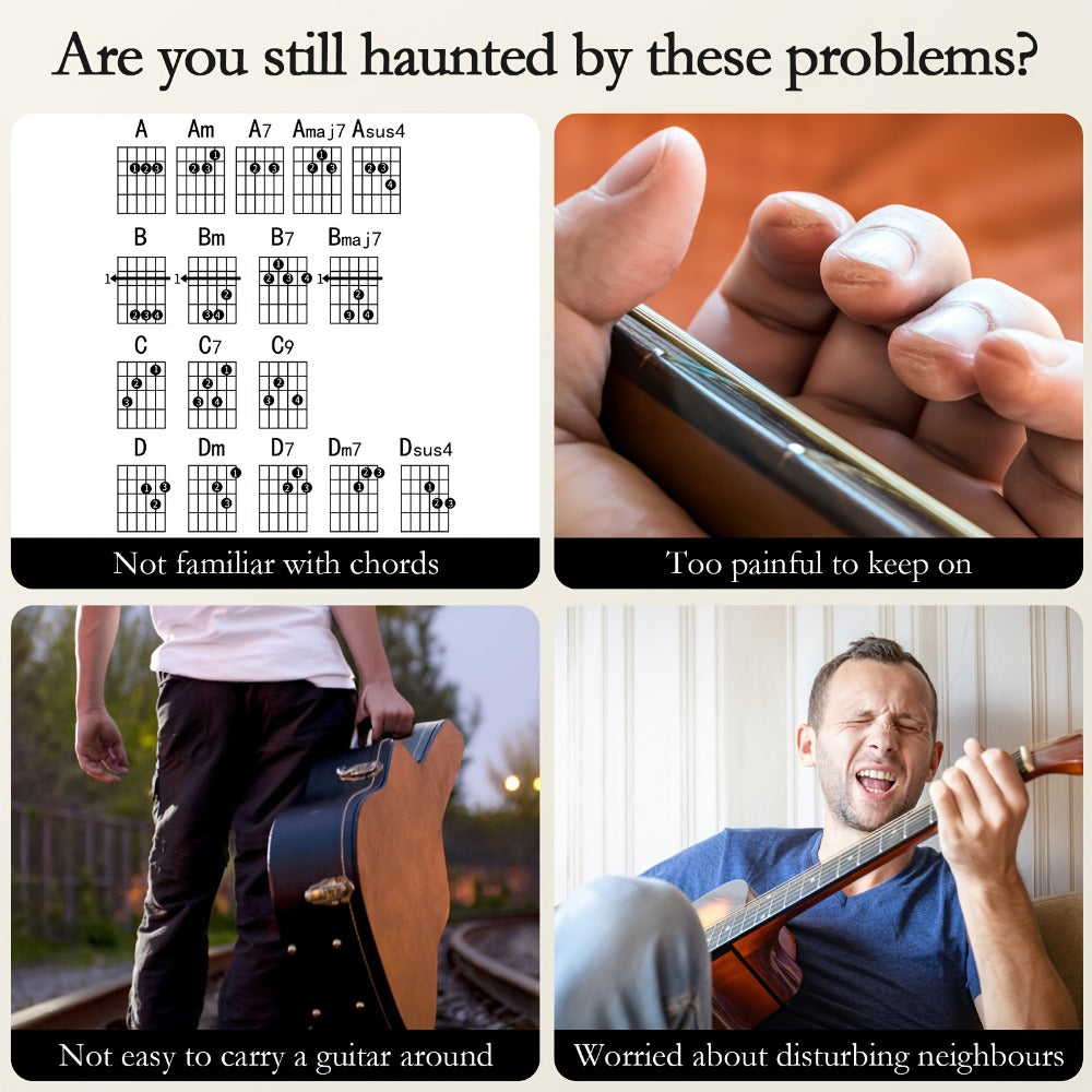 Guitar Chord Trainer, USB-C for Beginner Chord Fingering And Transition Practice