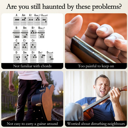 Guitar Chord Trainer, USB-C for Beginner Chord Fingering And Transition Practice