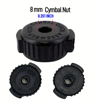21pcs Set of Standard Cymbal Replacement Additions Including Hi-Hat Clutch, Cymbal Felts, Sleeves, Wing Nuts, Cymbal Nuts, Drum Key, And Washers for Drum Set Cymbals (Blue)