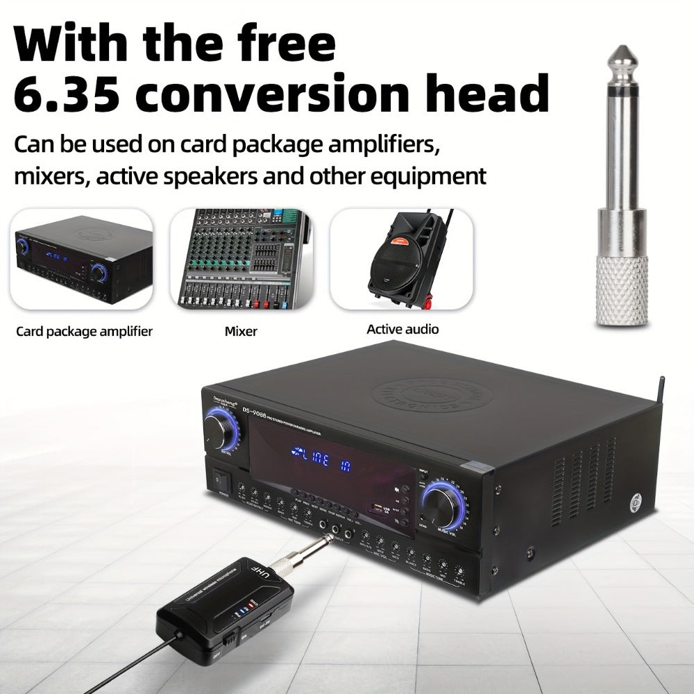 Audio Mixer, Rechargeable, Wireless, DEPUSHENG, Lavalier for Live Sound