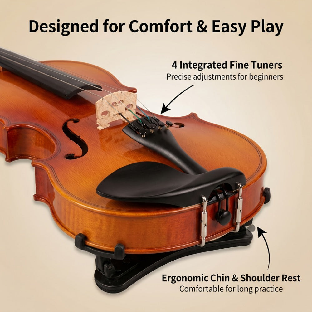 Full Size Violin, Full Size, Kit, Adults, Beginners for Lessons and Practice