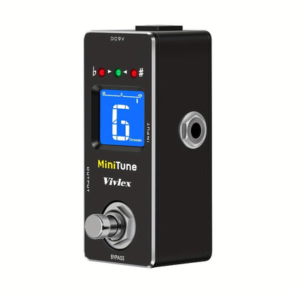 Chromatic Instrument Tuner, True Bypass, Tuner Pedal, Guitar for Guitar and Bass Tuning