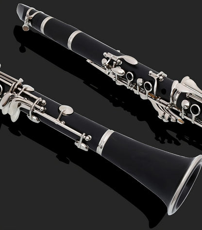 B-Flat Clarinet, HOGSN, 17-Key, Black for Lessons and Practice