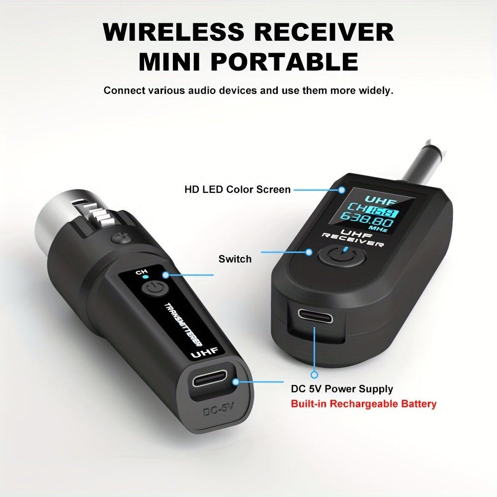 Recording Microphone, 2.4 GHz Wireless, Wireless, DOSLNLYA for Recording and Streaming
