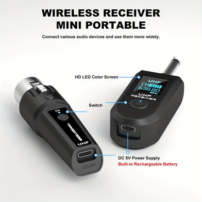 Recording Microphone, 2.4 GHz Wireless, Wireless, DOSLNLYA for Recording and Streaming