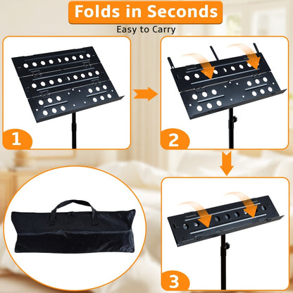 Guitar Stand, Portable, Foldable, Adjustable, Folding, Music for Holding And Displaying