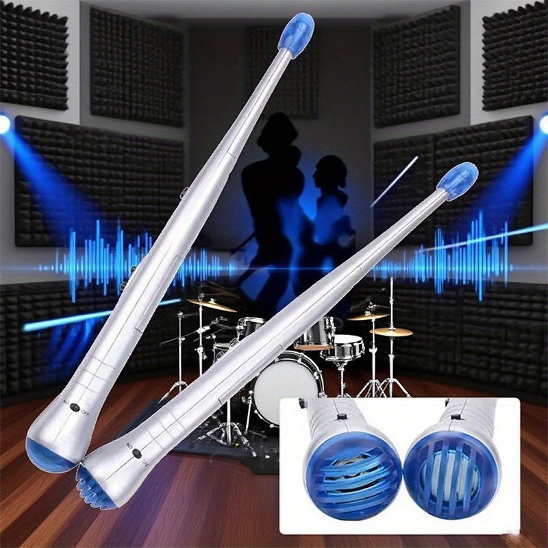 Electronic Rhythm Music Drumsticks for Leisure, Entertainment, And Holiday Parties Air Percussion Drumstick Set for Practice Music Gift for Kids New Year Holiday Promotion Gift (No Drum Sound)