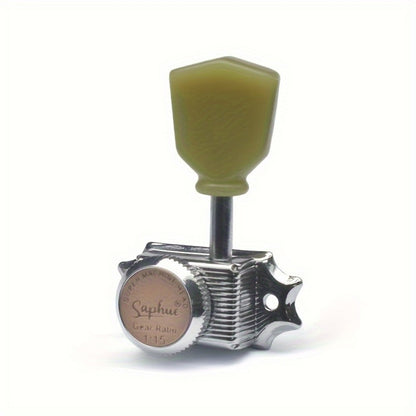 3+3 Locking Guitar Tuners, 1:15 Ratio, Black Gold or Chrome Set