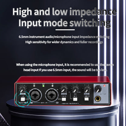 2-Channel USB Audio Interface, 24-Bit/192kHz with 48V Phantom Power