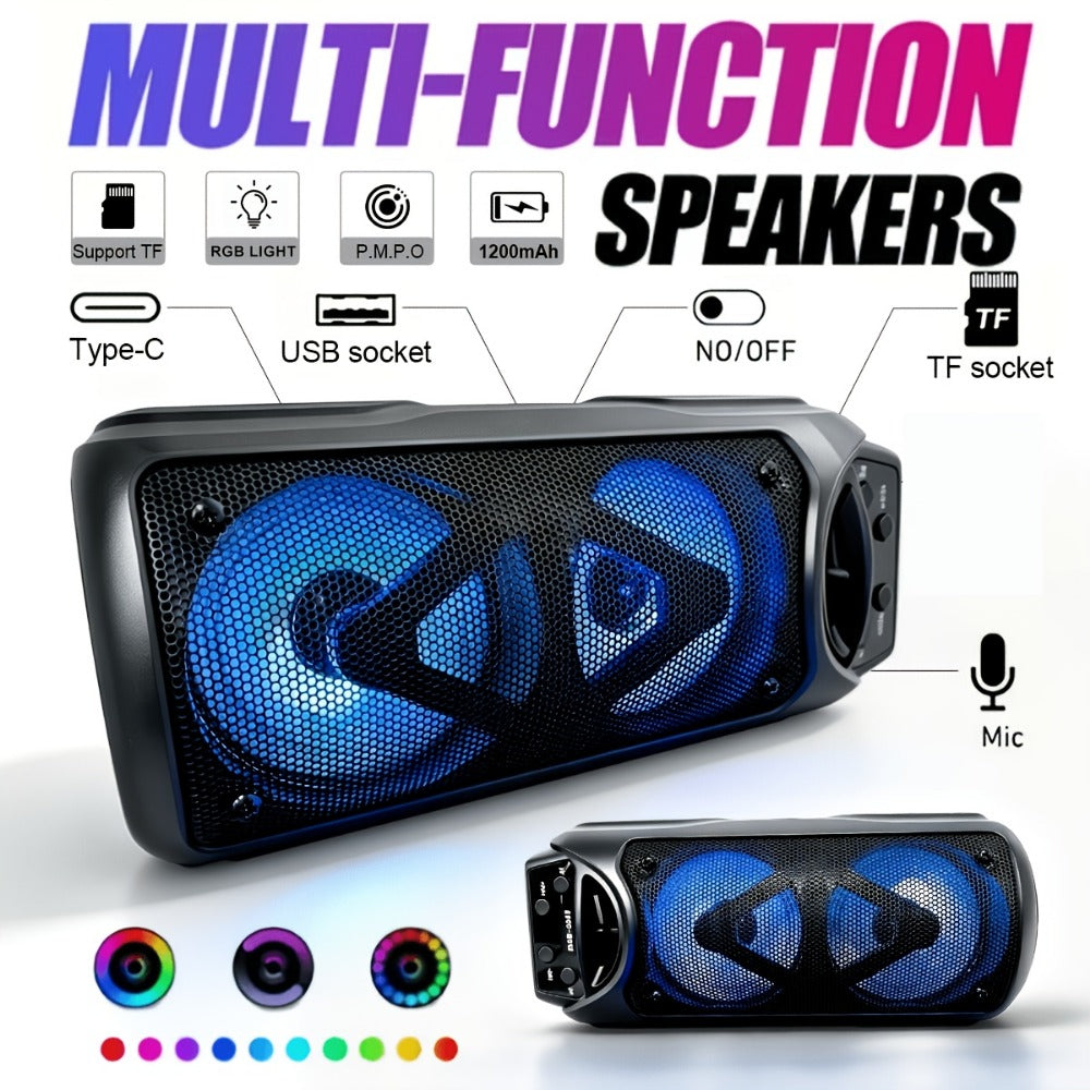 Portable PA Speaker, RGB, Wireless, Easter/Mother, Day for Parties and Karaoke