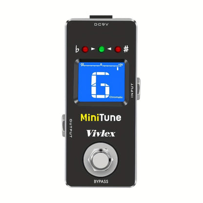 Chromatic Instrument Tuner, True Bypass, Tuner Pedal, Guitar for Guitar and Bass Tuning
