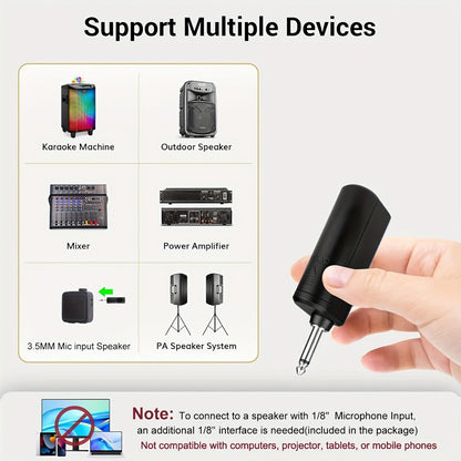 Portable PA Speaker, Dual Wireless, Wireless, Rechargeable, Dual, Lapel/Lavalier