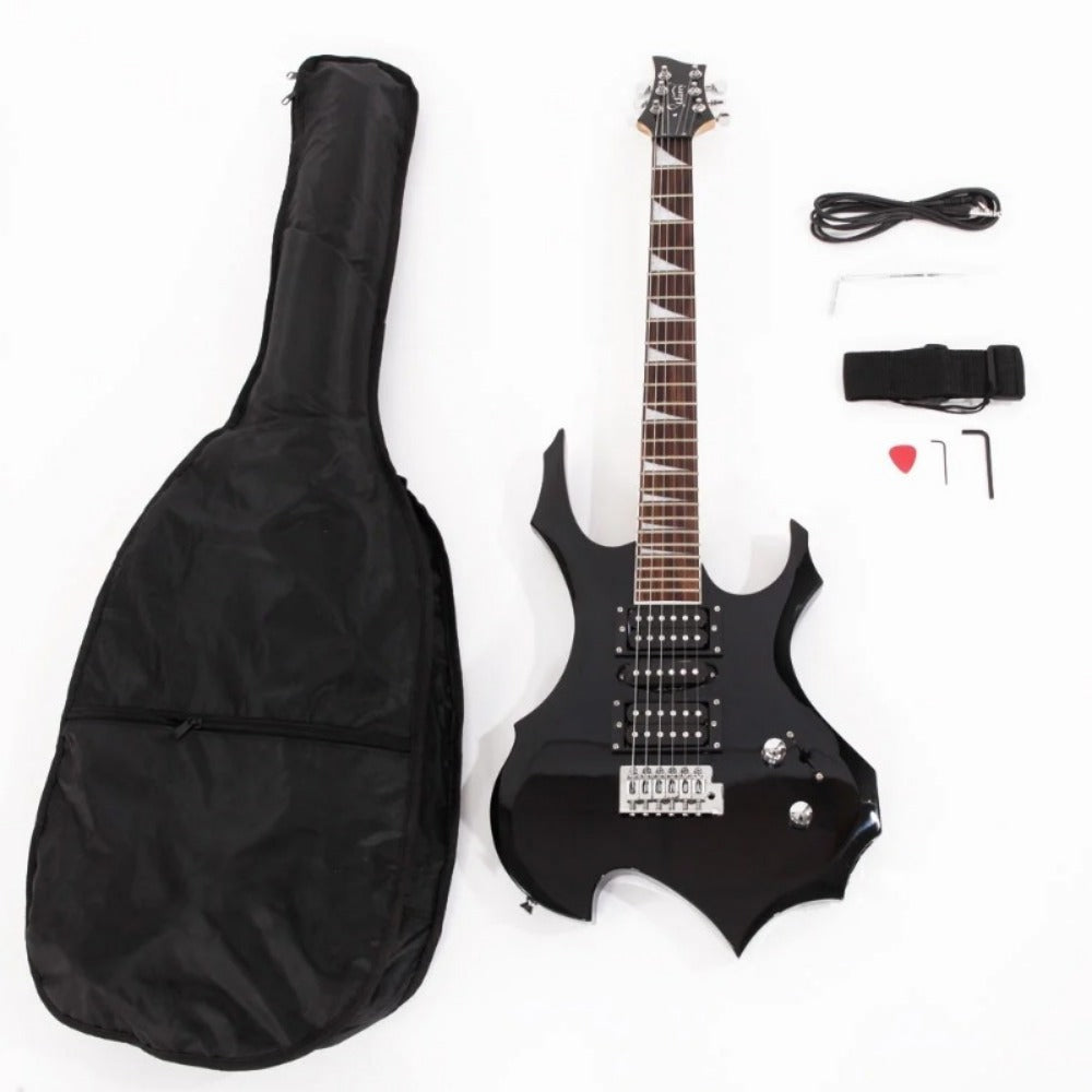 Electric Guitar, MOTOOS, Burning, Fire for Lessons and Practice
