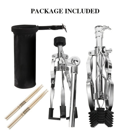 Adjustable Snare Drum Stand Set for 10 to 14-Inch Drums and Practice Pads