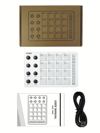 MIDI Pad Controller, Wireless, USB, M-VAVE, Portable for Music Production