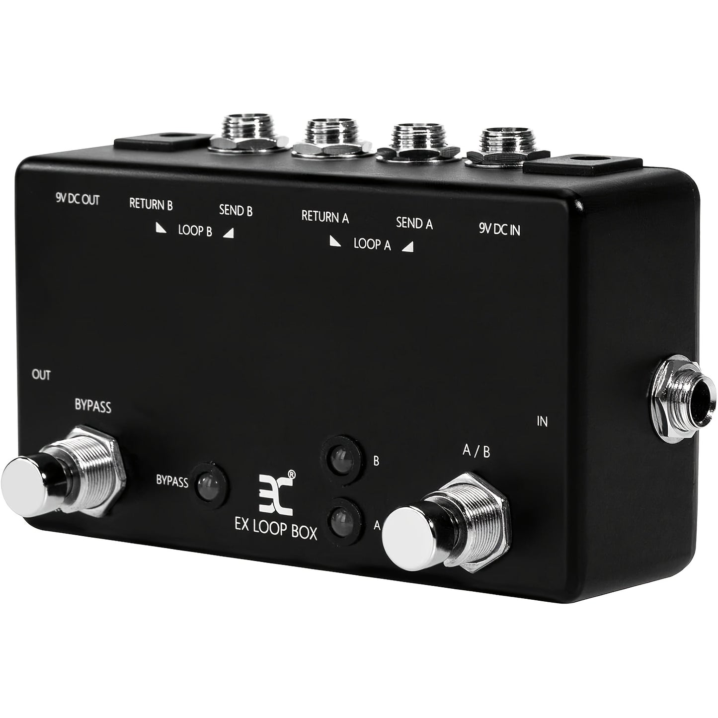 Guitar Effects Loop Switcher Pedal - Passive Channel Switcher Box Switching 2 Loop Channels And Bypassing - For Guitarists -  Suitable for Live Performances & Studio Recording - Great Gift for Musicians