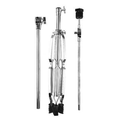Adjustable Tambourine Stand, Upright and Boom Combo for 14 to 20-Inch Drums