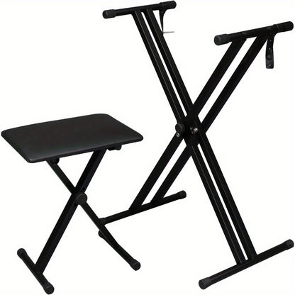 X-Style Keyboard Stand and Bench Set for 49, 61, 76 and 88-Key Pianos