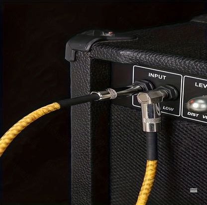 [High-Fidelity Guitar Cable] Noise-Canceling High-Fidelity Guitar Cable | Male-to-Male Connectors for Electric Bass and Acoustic Guitar - Available in 150cm, 300cm, 600cm Lengths