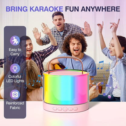 Portable PA Speaker, Blue Upgraded Version, Wireless, USB-C, Mini, Karaoke, Machine
