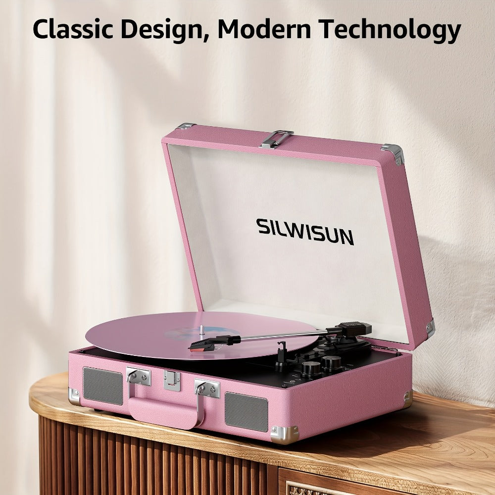 Vinyl Record, Wireless, Portable, Player, Built for Music Listening and Collecting