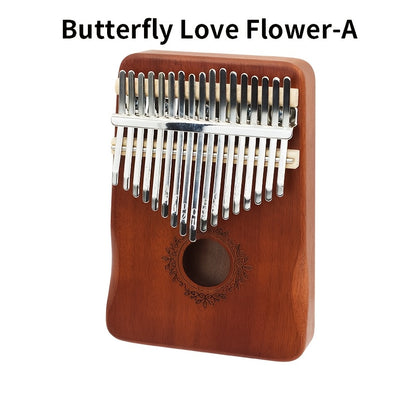 10 Types Kalimba Thumb Piano 17 Keys, Portable Mbira Finger Piano Gifts for His And Hers Beginners, with Gift Box, Tune Hammer, Songbook - Musical Instruments Gift