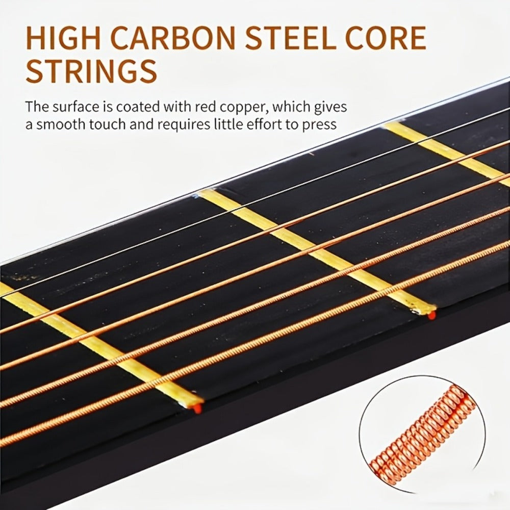 Acoustic Guitar, Starter, Kit, 38-Inch for Lessons and Practice