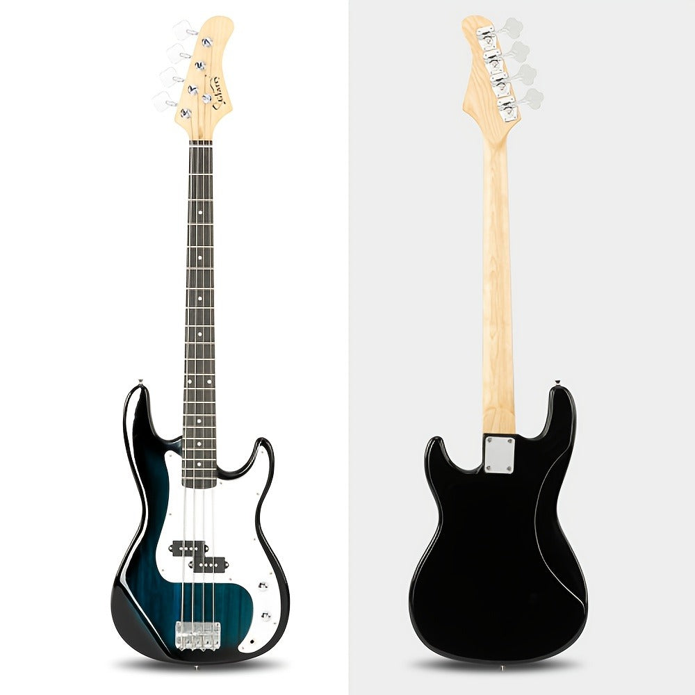 Electric Bass Guitar, 42 mm, Full Size, Glarry, Kit, Full for Lessons and Practice