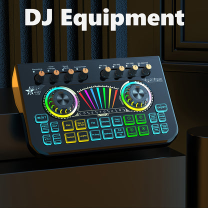 This Is a Professional Mixer And Sound Card X3, Ideal for Use with Laptops, Mobile Devices, Game Recording, Podcast Streaming, Internet Influencers, Hosts, Live Broadcasts