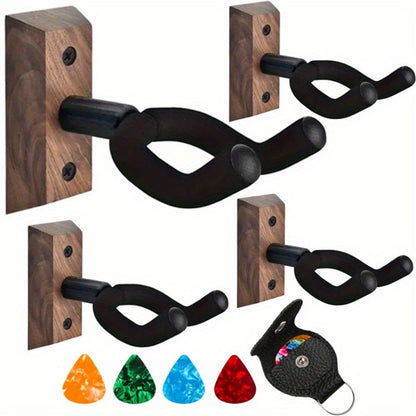 Guitar Stand, 2 Pack, Wall, Mount, Pack for Holding And Displaying Guitars