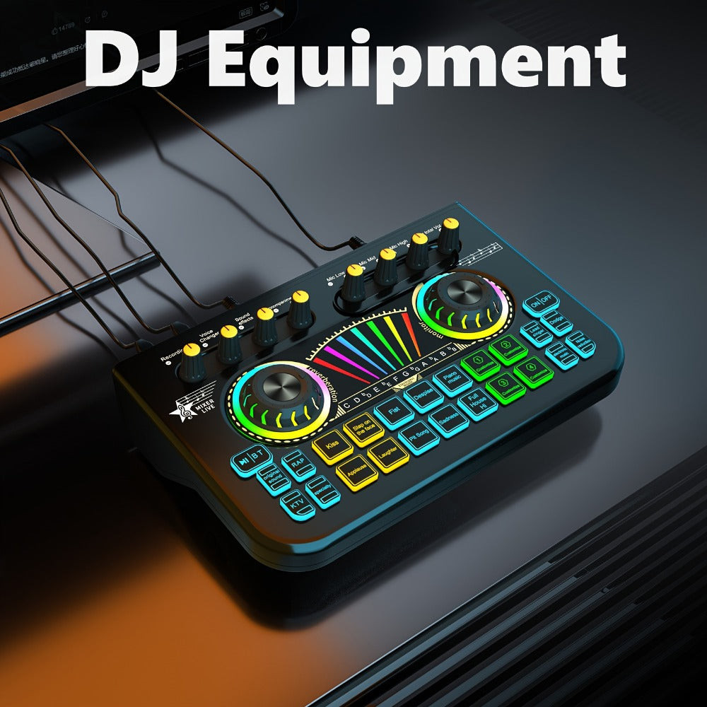 Portable Karaoke System, Condenser, Wireless, USB, Sound, Card, Professional for Parties