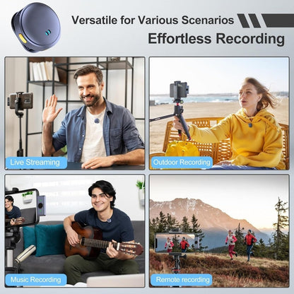 Recording Microphone, 2pcs, Wireless, USB-C, Microphones for Recording and Streaming