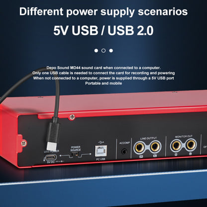 USB Audio Interface, 192Khz, Professional, 4-Channel, Sound for Recording and Streaming