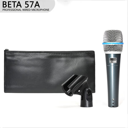 [Enhanced Vocal Clarity] Professional Wired Dynamic Microphone | 57A Supercardioid | Enhanced Vocal Clarity | Ideal for Karaoke, Live Streaming, and Recording | Includes Holder, Storage Bag, and Manual