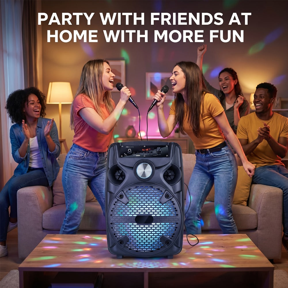 Portable PA Speaker, Rechargeable, Bluetooth, Wireless, 1100W, Subwoofer for Parties