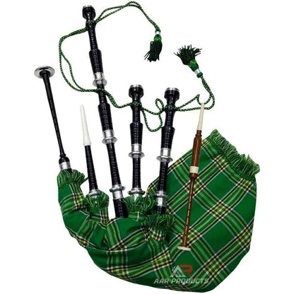 Full Size Bagpipe Great Highland Various Tartans with Chanter, Tutor Book & Bag
