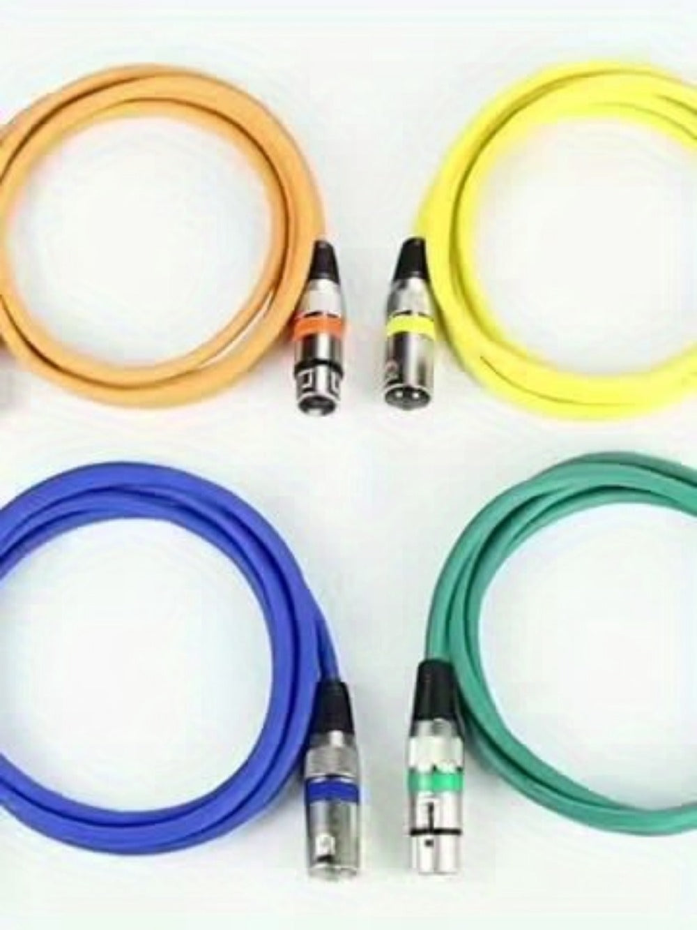 2-Pack 5-Meter XLR Microphone Cables, 3-Pin Male to Female Audio Cords