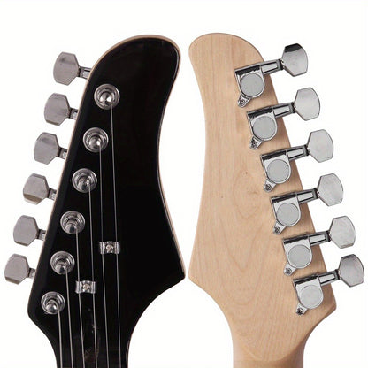Electric Guitar, USB, 36V, Black, Dark, Blue for Lessons and Practice