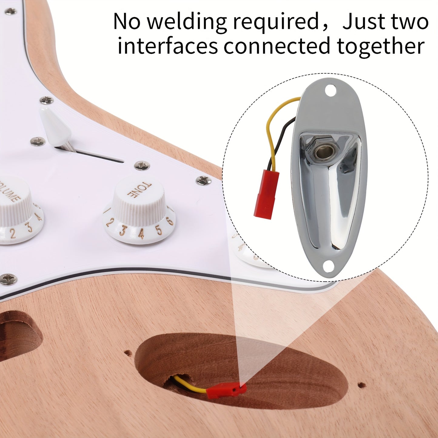 Glarry DIY GST Style Electric Guitar Kit, 6-String, with Mahogany Body, Maple Neck, Wood Finish for DIY Unique Guitar, Festival/Birthday Gift for Music Lover