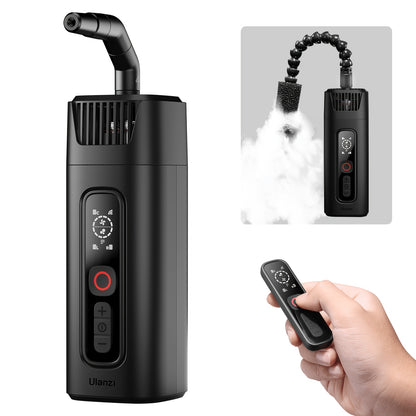 [Indoor Party & Studio] Ulanzi FM01 Handheld Haze Machine for Photo Effects - Manual Trigger Mist Generator W/ Refillable Tank, Indoor Party & Studio Prop (Compact Fog System)