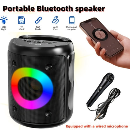 Portable PA Speaker, HY-312 Portable, Wireless, USB-C, HY-312, Karaoke, System for Parties