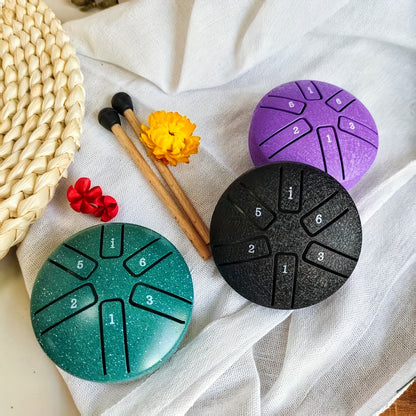 Outdoor Garden Rain Drum, Steel Tongue Drum-Durable Metal, Soothing Rainfall Sounds, Perfect for Garden, Yoga & Meditation