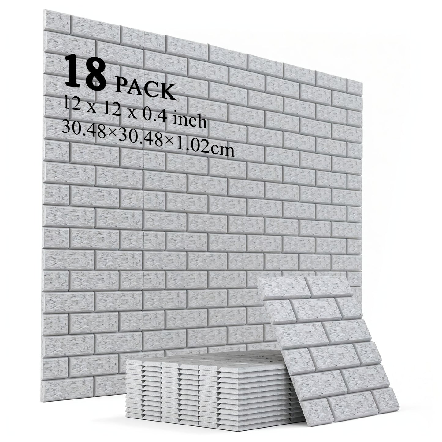 Self-Adhesive 18/48pcs Soundproof Wall Panels, High-Density Flame-Retardant Acoustic Foam Boards for Recording Studios, Home Theater, Game Rooms, Conference Rooms & Bedrooms-Layouts for Seamless Wall Coverage, Apartment Essentials, Renters Furniture