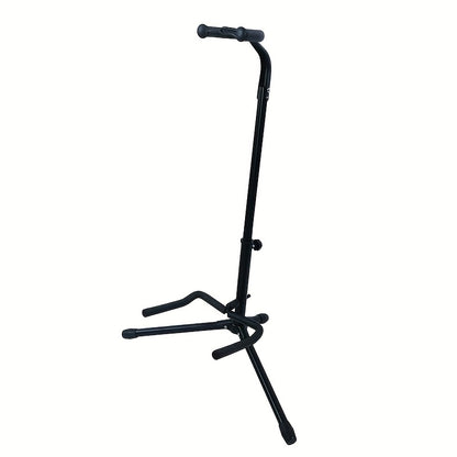 Metal Guitar Floor Stand Holder Foldable Folk Guitar Bracket Portable Lute Bass Rack for Acoustic Electric Guitar Display Stand