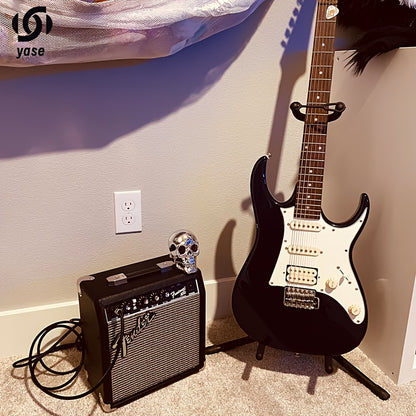 Portable Folding Guitar Stand - Single Pole Design for Electric And Acoustic Guitars, Durable Iron Construction