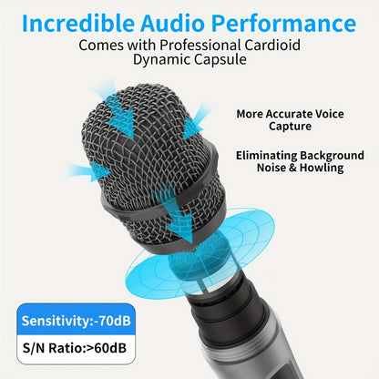 Recording Microphone, Bluetooth, Wireless, Cordless, Dynamic for Recording and Streaming