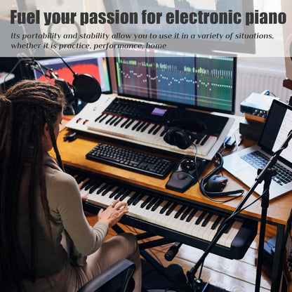 Single Tube Double Tube X-Shaped Keyboard Stand + Piano Bench Sete Straps for 49 61 76 88 Keys