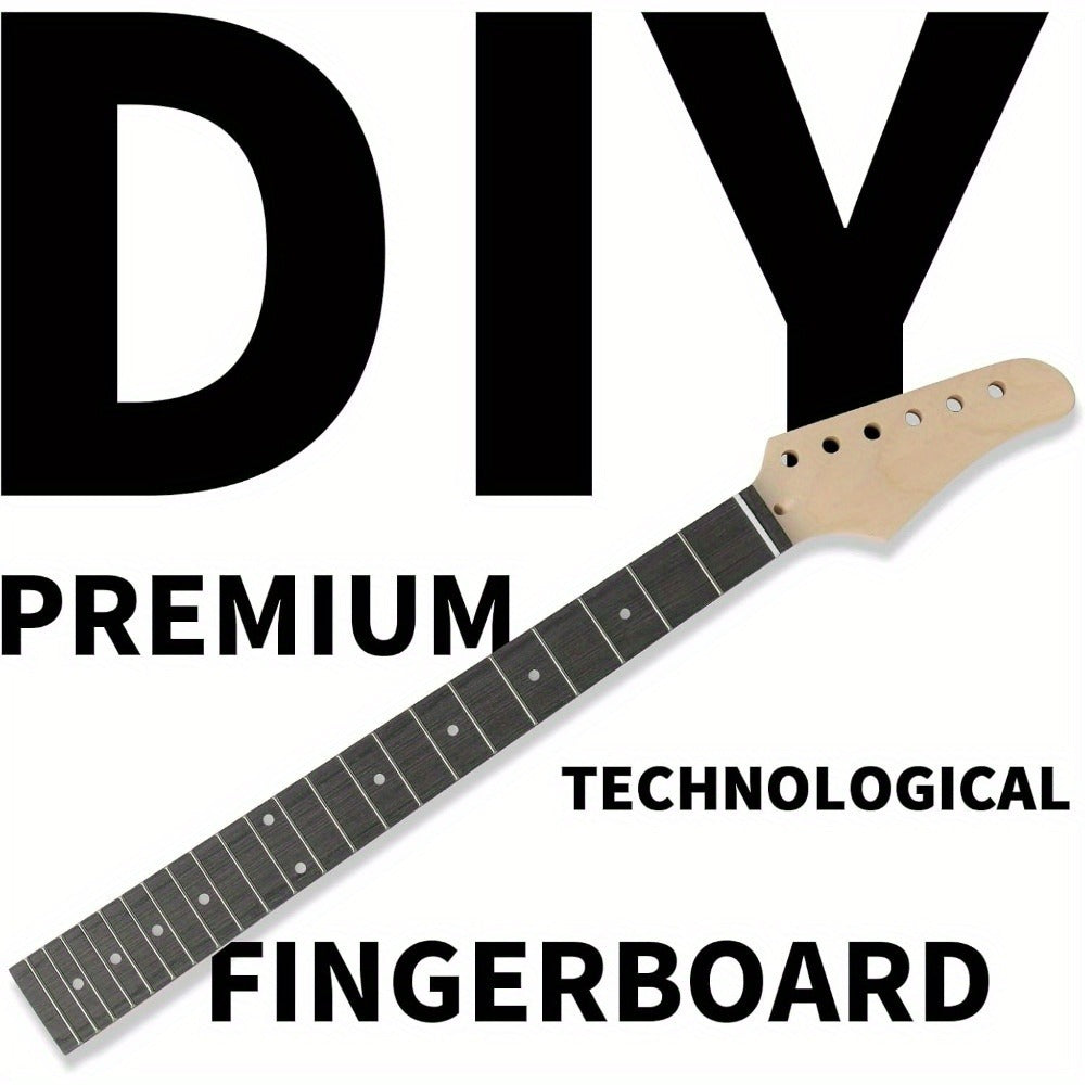 DIY Guitar Kit with Mahogany Body, Ebony Fingerboard and Maple Neck, 6 String DIY Electric Guitar Kit with Classic Design, Easy Installation & Full Equipment to Build Your Own Guitar detail image - detail view 5