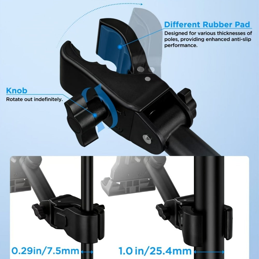 Microphone Stand Tablet Holder for 4.7 to 13.5-Inch Phones and Tablets