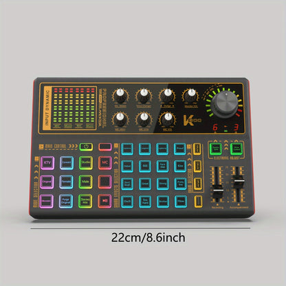 USB Audio Interface, 3.5mm, USB, Rechargeable, Podcast, Equipment for Recording
